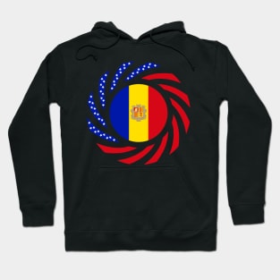 Andorran American Multinational Patriot Flag Series Hoodie